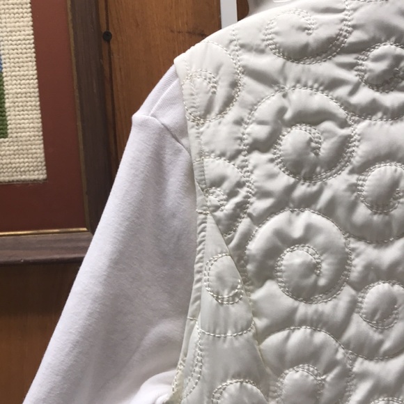 Christopher & Banks Ivory Quilted Zipper Vest P/S - Picture 12 of 12